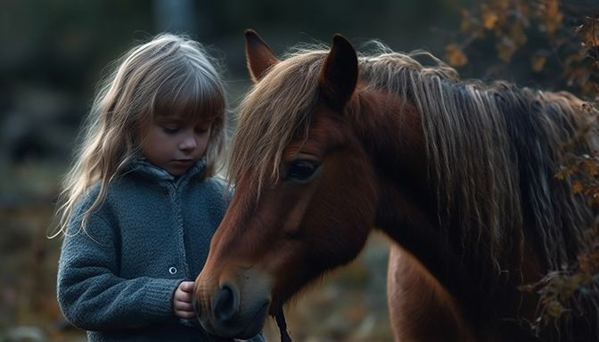 Kind mit Isländer 